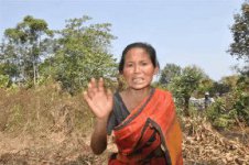 La moglie del defunto Laxmi Bijoy Chakma
